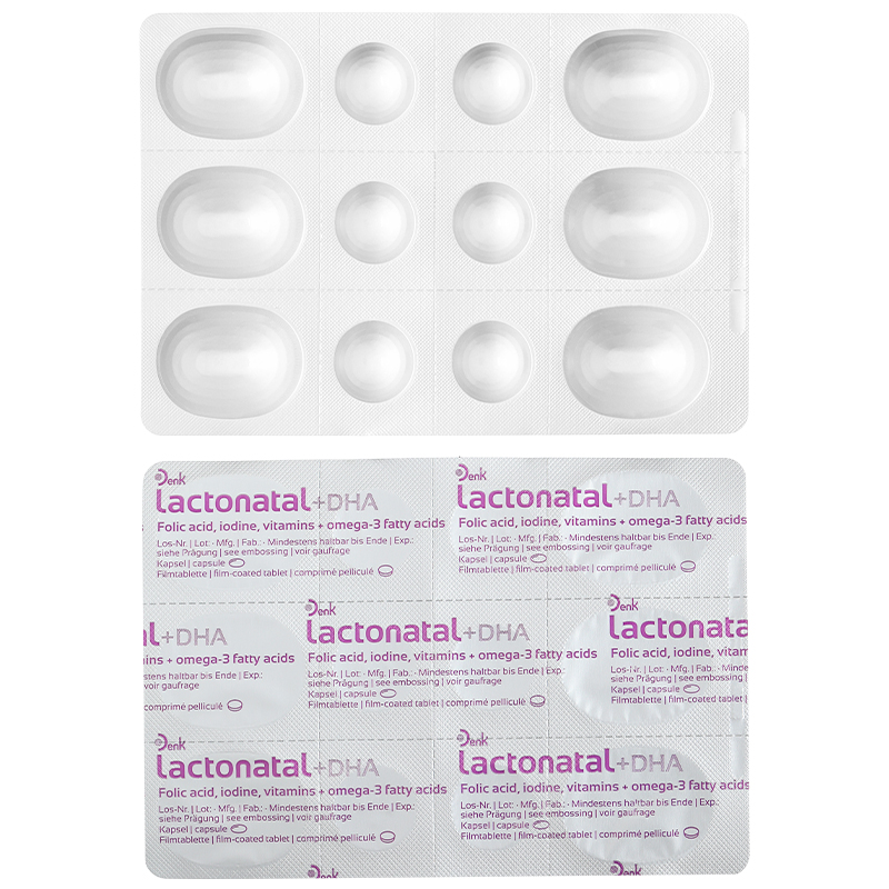 Lactonatal + DHA Denk bổ sung vitamin, khoáng chất cho phụ nữ cho con bú hộp 60 viên - 8